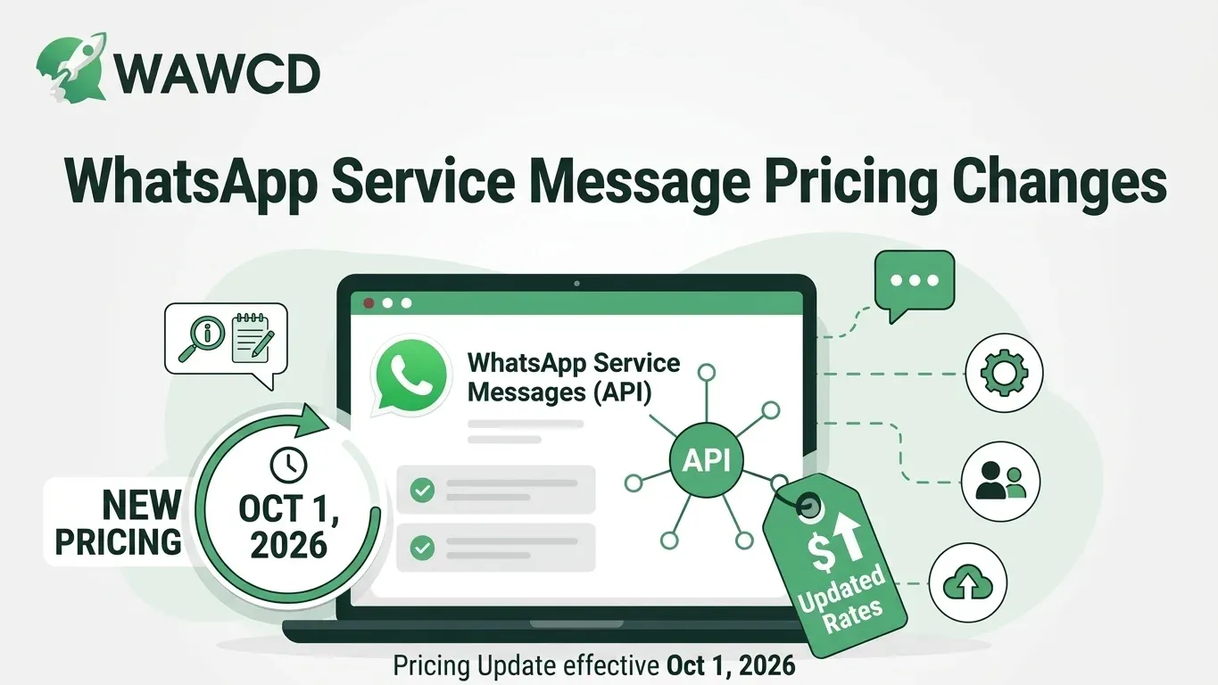 WhatsApp Service Message Pricing Changes on October 1, 2026